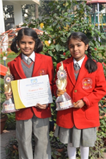 Teesha Gupta & Jhalak Sehgal. Second in Inter School Recitation